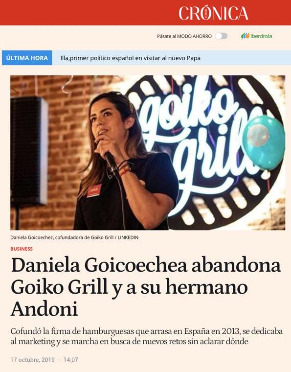 Artículo en Crónica Global