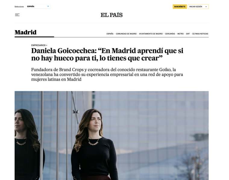 Artículo en El País