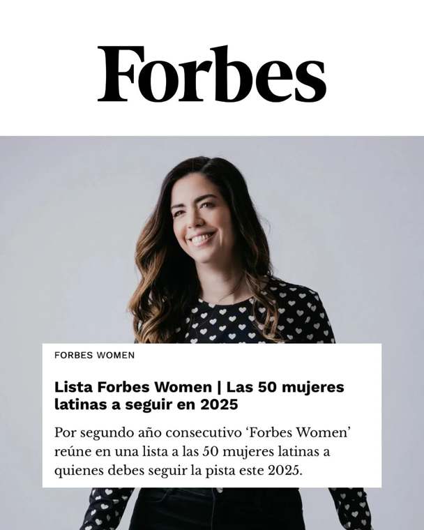Daniela Goicoechea en la lista Forbes de 50 mujeres latinas a seguir 2025